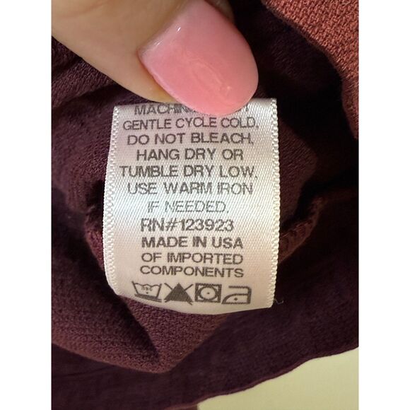 Lacausa Women's Size Small Red Clare Long Sleeve Button-Down Canvas Chore Jacket - Picture 5 of 7